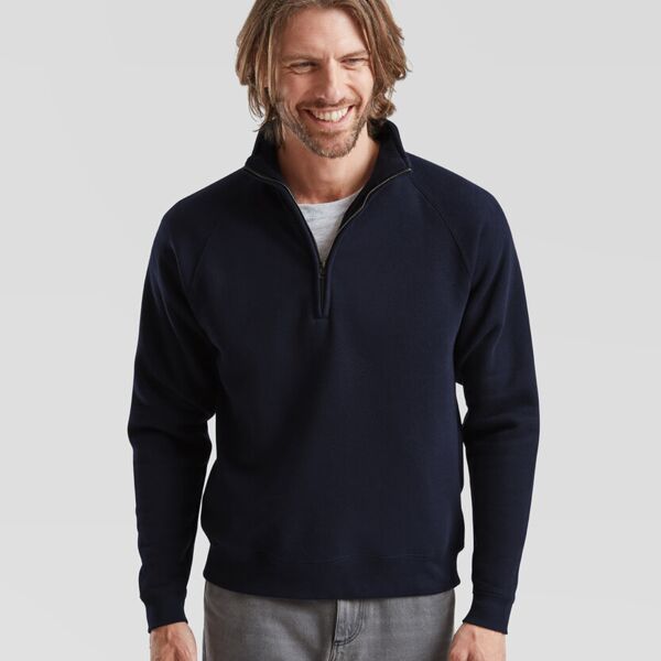 Premium 70/30 zip-neck sweatshirt  Thumbnail