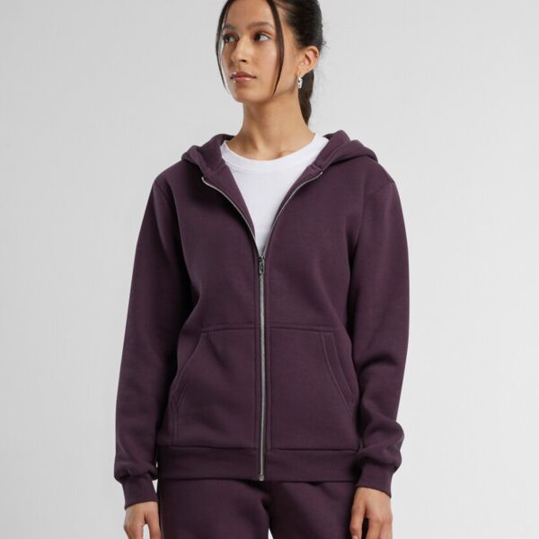 Women’s fluffy zip hoodie (BY290) Thumbnail