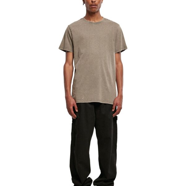 Acid washed round neck tee (BY190) Thumbnail